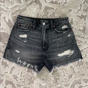 Abercrombie & Fitch Black Jean Shorts